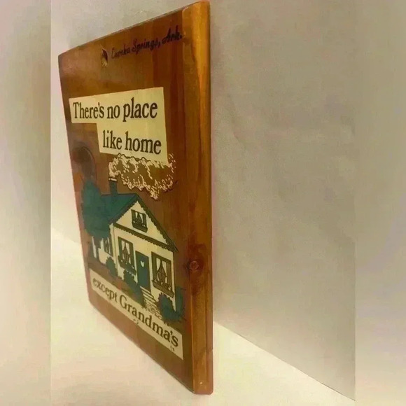 Vintage wooden plaque “There’s no place like home except Grandmas” - Picture 5 of 5